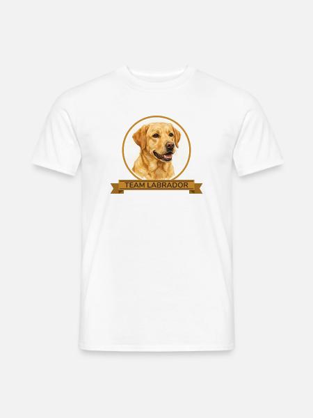 Team Labrador Retriever - Männer T-Shirt - Weiß