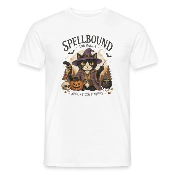 Verzauberte Katzenhexe - Männer T-Shirt - Weiß - Vorne - AI Model Male 178 dark (178cm)