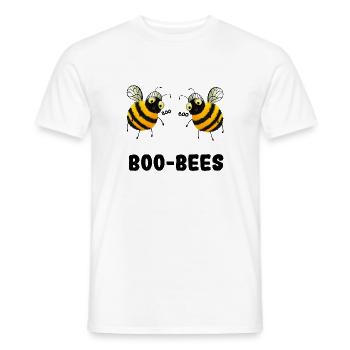 Boo-Bees - Zwei Bienen sagen Boo - Männer T-Shirt - Weiß - Vorne - AI Model Male 178 dark (178cm)