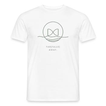 Pasta Lover Geschenk – Weit entfernte Linienzeichnung - Männer T-Shirt - Weiß - Vorne - AI Model Male 178 dark (178cm)