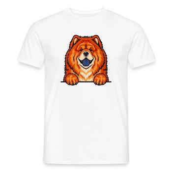 Chow Chow - Männer T-Shirt - Weiß - Vorne - AI Model Male 178 dark (178cm)