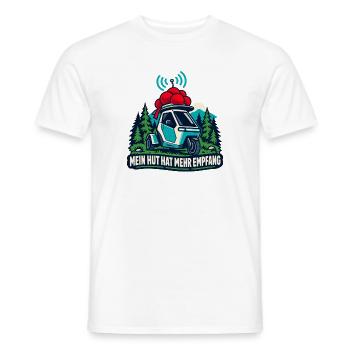 Mein Hut Hat Mehr Empfang Auto - Männer T-Shirt - Weiß - Vorne - AI Model Male 178 dark (178cm)