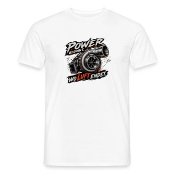 Turbolader - Männer T-Shirt - Weiß - Vorne - AI Model Male 178 dark (178cm)