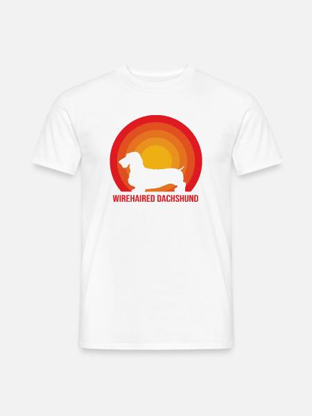 Dachshund Rauhaardackel - Männer T-Shirt - Weiß