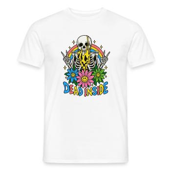 Blühendes Skelett - Männer T-Shirt - Weiß - Vorne - AI Model Male 178 dark (178cm)