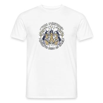 Hexenrunde - Männer T-Shirt - Weiß - Vorne - AI Model Male 178 dark (178cm)