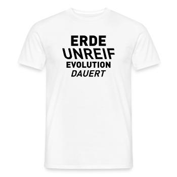 ERDE UNREIF - Männer T-Shirt - Weiß - Vorne - AI Model Male 178 dark (178cm)