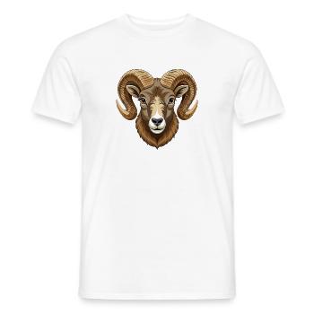 Dickhornschaf - Männer T-Shirt - Weiß - Vorne - AI Model Male 178 dark (178cm)