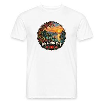 Ha Long Bay Vietnam Flagge Küste Sunset Urlaub - Männer T-Shirt - Weiß - Vorne - AI Model Male 178 dark (178cm)