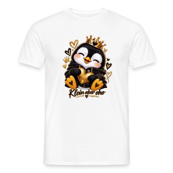 Kleiner Königspinguin Herzenglanz - Männer T-Shirt - Weiß - Vorne - AI Model Male 178 dark (178cm)