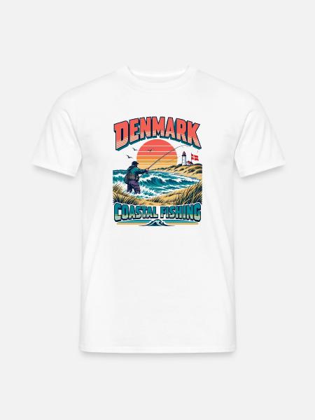 Dänemark Küstenfischen - Männer T-Shirt - Weiß