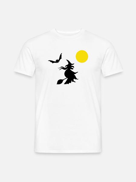 hexe_halloween - Männer T-Shirt - Weiß