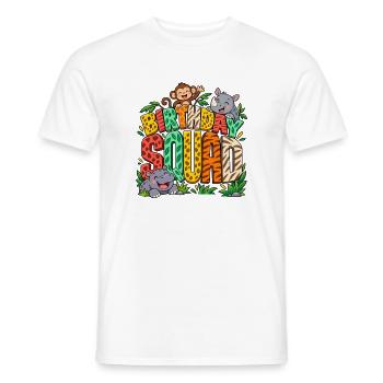 Geburtstagsgruppe Safari Tiere Geburtstagskind - Männer T-Shirt - Weiß - Vorne - AI Model Male 178 dark (178cm)