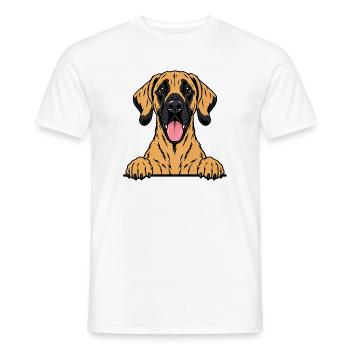 Deutsche Dogge - Männer T-Shirt - Weiß - Vorne - AI Model Male 178 dark (178cm)