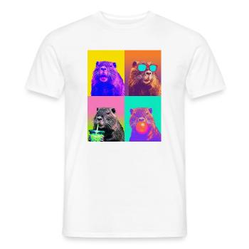 Nutrias Nutria - Männer T-Shirt - Weiß - Vorne - AI Model Male 178 dark (178cm)