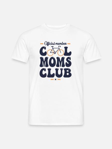 Radfahrer – cooler Mama-Fahrradclub - Männer T-Shirt - Weiß