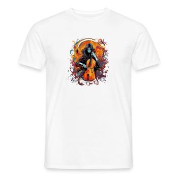  Cellospieler Cellist-Musikerin - Männer T-Shirt - Weiß - Vorne - AI Model Male 178 dark (178cm)