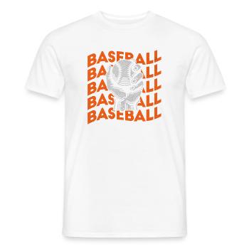  Baseball Softball Baseball Baseballspieler - Männer T-Shirt - Weiß - Vorne - AI Model Male 178 dark (178cm)
