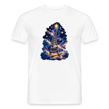 Leiter zu den Sternen - Männer T-Shirt - Weiß - Vorne - AI Model Male 178 dark (178cm)
