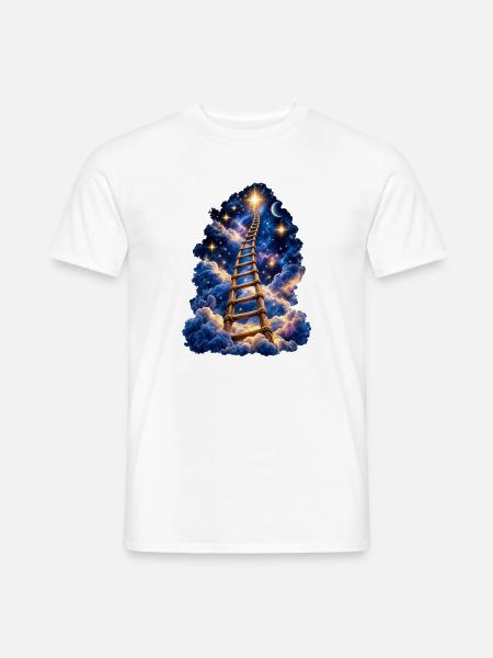Leiter zu den Sternen - Männer T-Shirt - Weiß