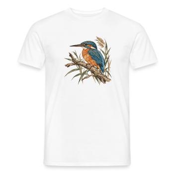 Königsfischer Aquarell Naturdesign - Männer T-Shirt - Weiß - Vorne - AI Model Male 178 dark (178cm)
