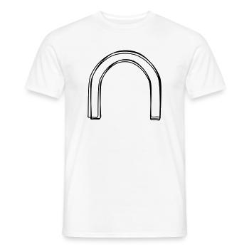 Torbogen handgezeichnet - Männer T-Shirt - Weiß - Vorne - AI Model Male 178 dark (178cm)