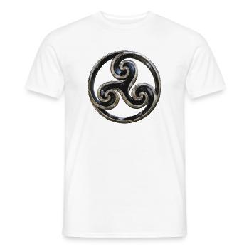 Bretonischer Triskel - Männer T-Shirt - Weiß - Vorne - AI Model Male 178 dark (178cm)