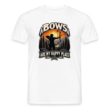 Bogenschießen, Bogenschütze - Männer T-Shirt - Weiß - Vorne - AI Model Male 178 dark (178cm)
