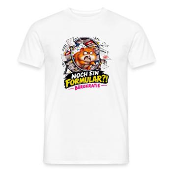 Hamster Formular Bürokratie - Männer T-Shirt - Weiß - Vorne - AI Model Male 178 dark (178cm)