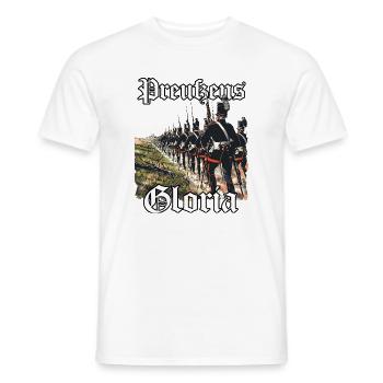 Preußen T | Schlacht bei Hohenfriedberg | Preußen  - Männer T-Shirt - Weiß - Vorne - AI Model Male 178 dark (178cm)