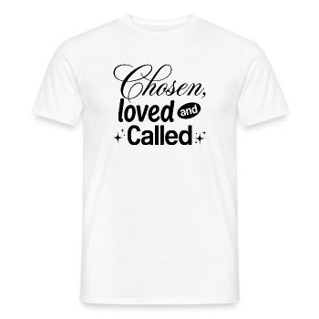 Chosen, Loved and Called - Männer T-Shirt - Weiß - Vorne - AI Model Male 178 dark (178cm)