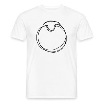 Babylätzchen handgezeichnet - Männer T-Shirt - Weiß - Vorne - AI Model Male 178 dark (178cm)