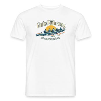 Gute Führung Teamgeschenk für Chefin oder Chef - Männer T-Shirt - Weiß - Vorne - AI Model Male 178 dark (178cm)