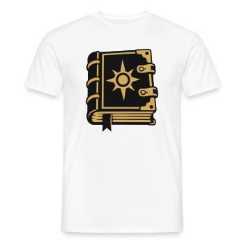 Zauberbuch Stern Magie Icon - Männer T-Shirt - Weiß - Vorne - AI Model Male 178 dark (178cm)