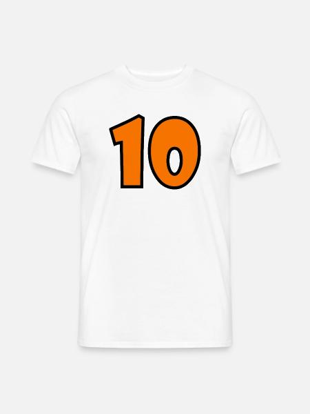 10 - Männer T-Shirt - Weiß