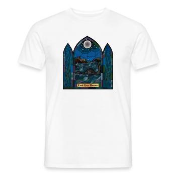 Loch Ness Monster Buntglas - Männer T-Shirt - Weiß - Vorne - AI Model Male 178 dark (178cm)