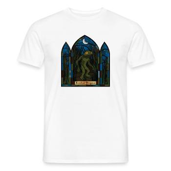 Mondbeschienener Froschmann im Buntglas - Männer T-Shirt - Weiß - Vorne - AI Model Male 178 dark (178cm)