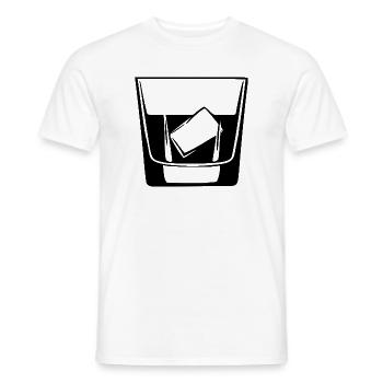 Whiskey Glas Geschenk Barkeeper Kellner  - Männer T-Shirt - Weiß - Vorne - AI Model Male 178 dark (178cm)