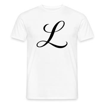 Name mit Anfangsbuchstabe L Lena Leon Luca Lara - Männer T-Shirt - Weiß - Vorne - AI Model Male 178 dark (178cm)