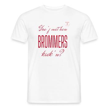 Goa'j mit den Mopeds, die schnappen? – Sallands - Männer T-Shirt - Weiß - Vorne - AI Model Male 178 dark (178cm)