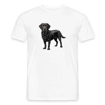 Schwarzer Labrador Retriever - Männer T-Shirt - Weiß - Vorne - AI Model Male 178 dark (178cm)