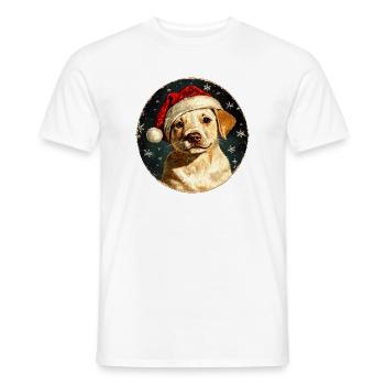 Border Collie Weihnachten - Männer T-Shirt - Weiß - Vorne - AI Model Male 178 dark (178cm)