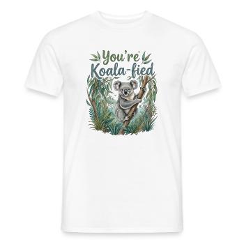 You're Koala-fied – Süßes Koala Bär Geschenk - Männer T-Shirt - Weiß - Vorne - AI Model Male 178 dark (178cm)
