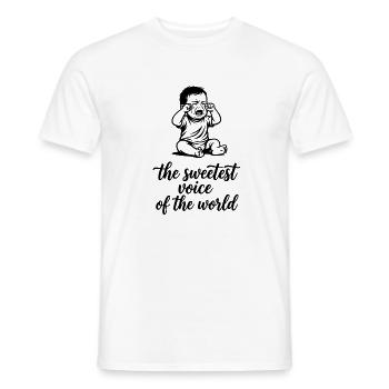 The sweetest Voice of The World Baby Singen Chor - Männer T-Shirt - Weiß - Vorne - AI Model Male 178 dark (178cm)
