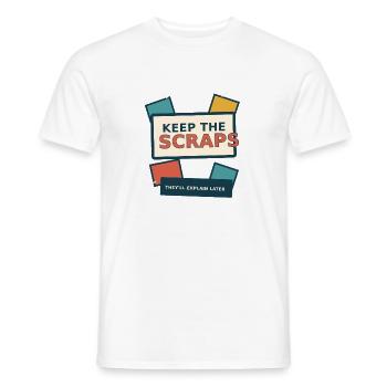 Junk Journal – Bewahre die Reste auf - Männer T-Shirt - Weiß - Vorne - AI Model Male 178 dark (178cm)