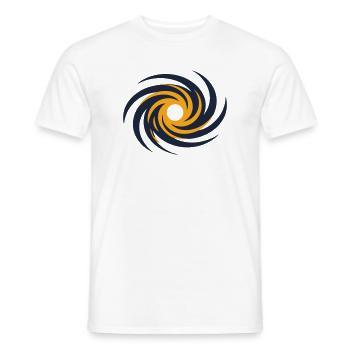 Galaxie Schwarzes Loch Logo - Männer T-Shirt - Weiß - Vorne - AI Model Male 178 dark (178cm)