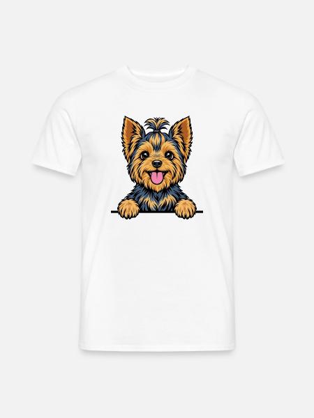 Yorkshire Terrier - Männer T-Shirt - Weiß