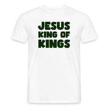 Jesus König der Könige - Männer T-Shirt - Weiß - Vorne - AI Model Male 178 dark (178cm)