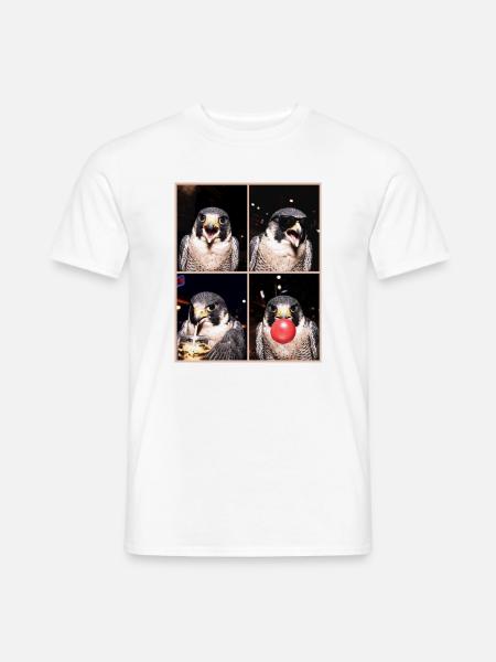 Falken Falke - Männer T-Shirt - Weiß
