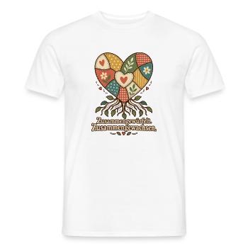 Patchworkfamilie Stiefeltern Bonusmama Bonuspapa - Männer T-Shirt - Weiß - Vorne - AI Model Male 178 dark (178cm)